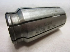 TSD 21.5mm Series AF203 Collet 1-7/16" Outer Diameter 2-1/2" Overall Length