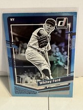 2023 Donruss Baseball Base Holo Blue #179 Whitey Ford - New York Yankees