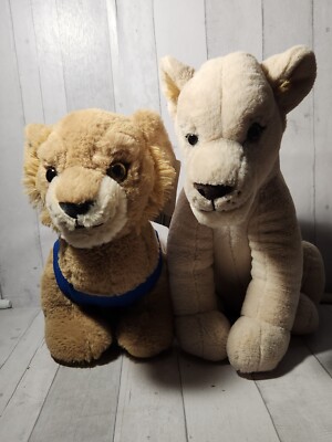 Build A Bear Workshop Disney Lion King Young Simba W/tags And Nala Plush 
