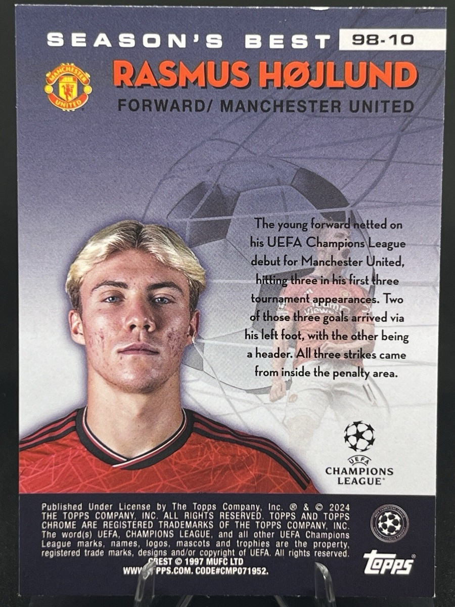 23-24シーズン　ホイルンド RASMUS HOJLUND 2023-24 Topps Chrome UEFA Club Shooting Stars
