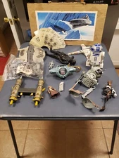 Star Wars 1990' Parts lot Millennium Falcon R2-D2 TIE Fighter AT-ST Dash Rendar