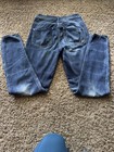 WOMENS EXPRESS HIGH RISE JEGGING BLUE JEAN SKINNY DISTRESSED SIZE 2 — photo 4