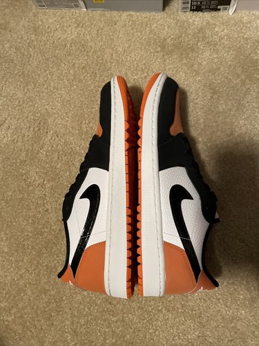 Jordan 1 Low Golf Shattered Backboard Black Orange DD9315-800 Men's Size 10.5 - 第 2/7 張圖片