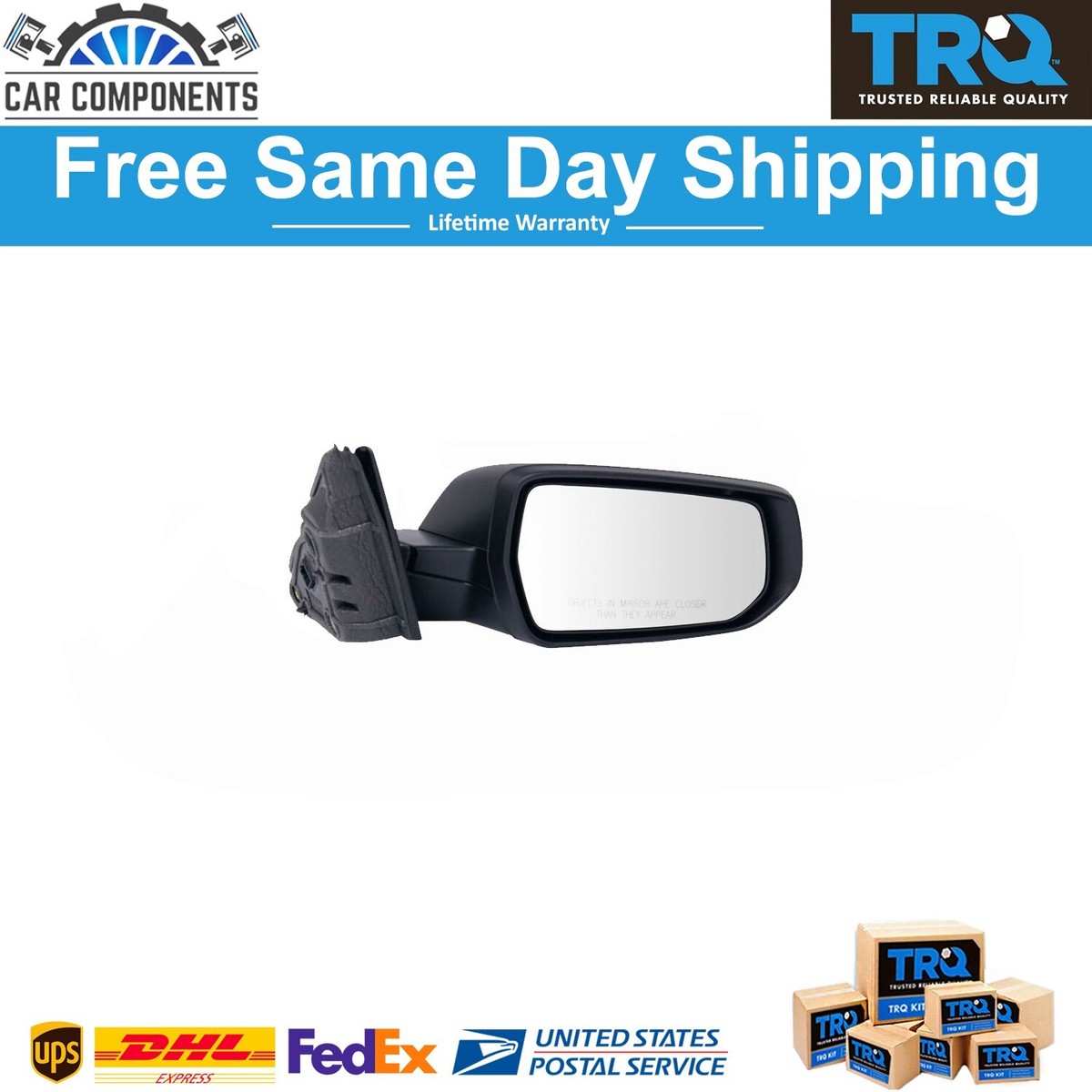 LED Side Mirror Turn Signal Light - Amber Lens, Compatible With Chevy Malibu XL 2016-2022, Driver Side