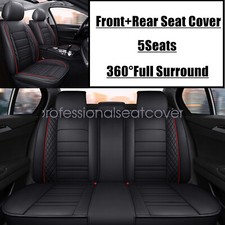 Car Seat Covers Full Set For Fiat 2014-2020 500l 2016-2023 500x Pu Leather Black