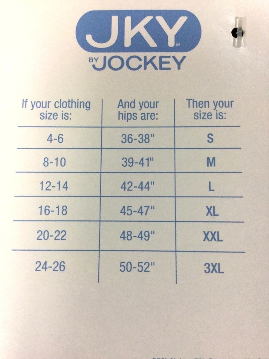 Jockey Size Chart