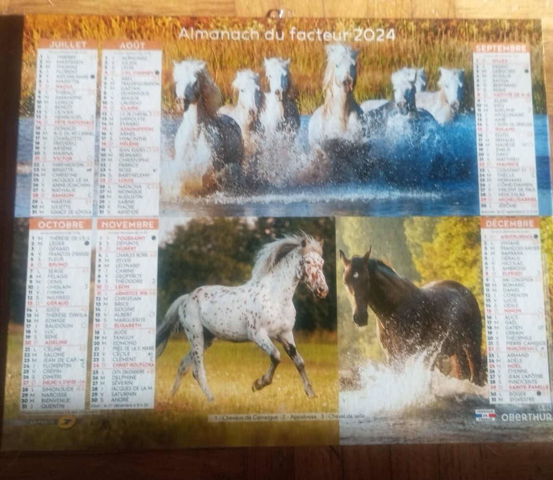 CALENDRIER - ALMANACH du facteur LA POSTE 1980 PTT Vintage vieux metier