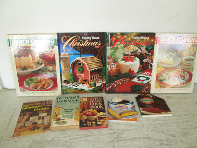 Lot of 9 Assorted Cook Books, Paper Back & Hardcover, Great Condition