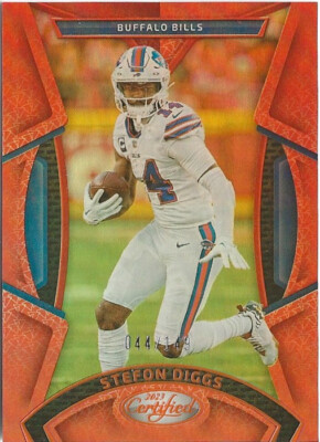 2023 Panini Certified Stefon Diggs Mirror Orange 044/149 New England Patriots