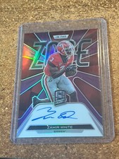 2022 Chronicles Spectra Draft Picks Red Prizm #Z-ZWH Zamir White RC 11/25 Auto