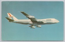 Vintage United Airlines Boeing 747 Postcard 1970s Airline Issued