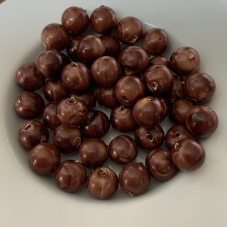 45 Brown Marbled Beads 7.9mm For Jewellery Making Crafting