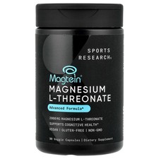 Magtein , Magnesium L-Threonate, 90 Veggie Capsules 666 mg per Capsule 
