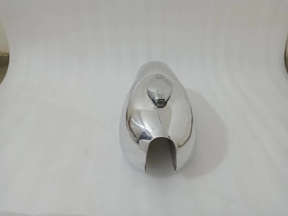 AJS STORMER SCRAMBLER CHROME STEEL GAS FUEL PETROL TANK+CAP |Fit For Foto 3 de 4