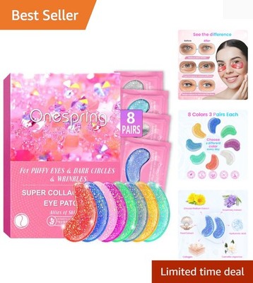 The Perfect Bridesmaid Gift: 8 Pairs Unscented Eye Masks for Instant Radiance