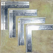 Jevons 3D Square 6” Sides Heavy Aluminum Set Of 4 - Made In USA woodwork