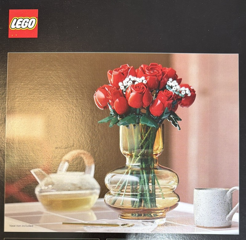 NEW LEGO Icons 18+ 10328 / 822 Pcs - Bouquet of Roses Botanical Collection