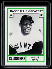 1982 TCMA Baseball's Greatest Sluggers (White Backs) #43 Willie Mays