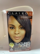 Clairol Textures  Tones Moisture-Rich Hair Color 1B Silken Black   Permanent