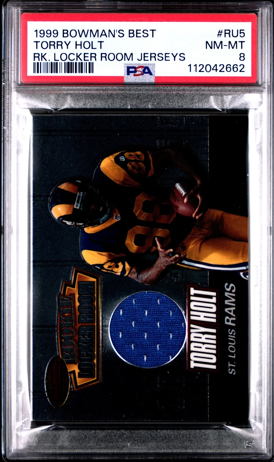 Torry Holt Bowman's Best Rookie Locker Room Jersey #RU5 RK. Locker Room Jerseys