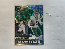 2025 Mosaic GARRETT WILSON #14 Montage No Huddle Silver Disco Prizm - Jets