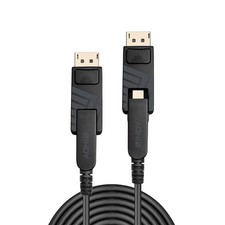 Image of Lindy 100M Fibre Optic Hybrid Mini Displayport 1.4 Cable With Detachable Dp Conn