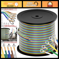 400ft 14 Gauge 5-way Trailer Wire Extension Cable Color-coded Sae J1128 For Rv