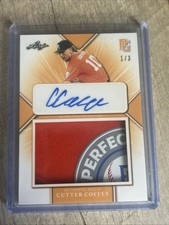 CUTTER COFFEY 2022 LEAF PERFECT GAME AUTO PATCH RC 1/3 # PA-CC4