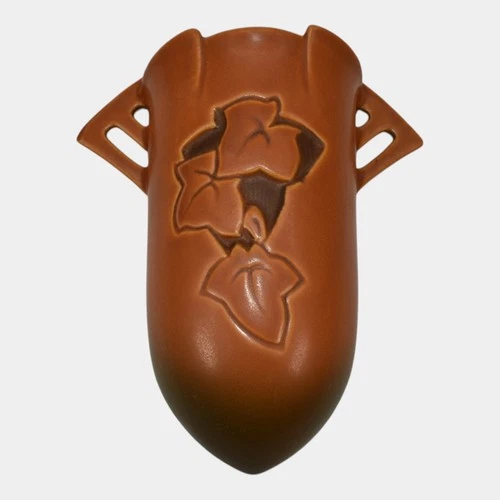 Roseville Silhouette Russet Art Pottery Wall Pocket 766-8