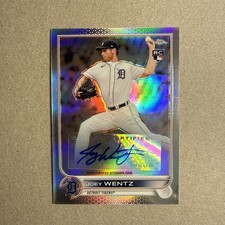 2022 Topps Chrome Update Series - Autographs Joey Wentz #AC-JWE (AU, RC)