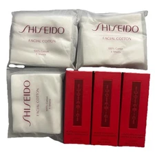 Shiseido Facial Cotton, 4 Sheets Each Revitalizing Essence 8ml Each Lot Of 6
