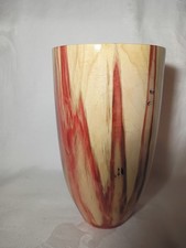 Hand Turned Flaming Box Elder Wood hollow form Vase bowl blank art LeMieux