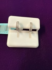 0.22ctw Moissanite Huggie Earrings  Sterling Silver 925  VVSD Sparkle