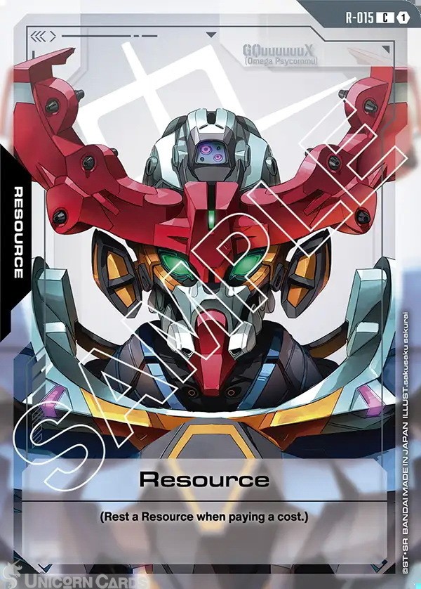 R-015 Resource : C Gundam TCG Card : GD02: Dual Impact