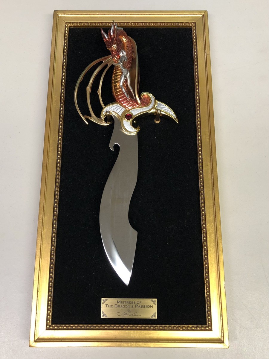 1902・傷あり　龍神様のオルゴナイトプレート　バリ島　ラブオルゴン The Mistress of The Dragon's Passion Dagger/Knife Julie Bell