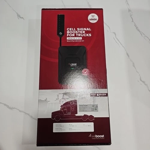New Sealed weBoost Drive 4g-x OTR 470210 Cell Phone Signal Booster Trucker Kit