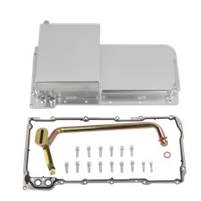 Rear Sump Car Engine Oil Pan Kit For Gm Ls1 Ls2 Ls3 Ls6 Engines 7-qt Silver