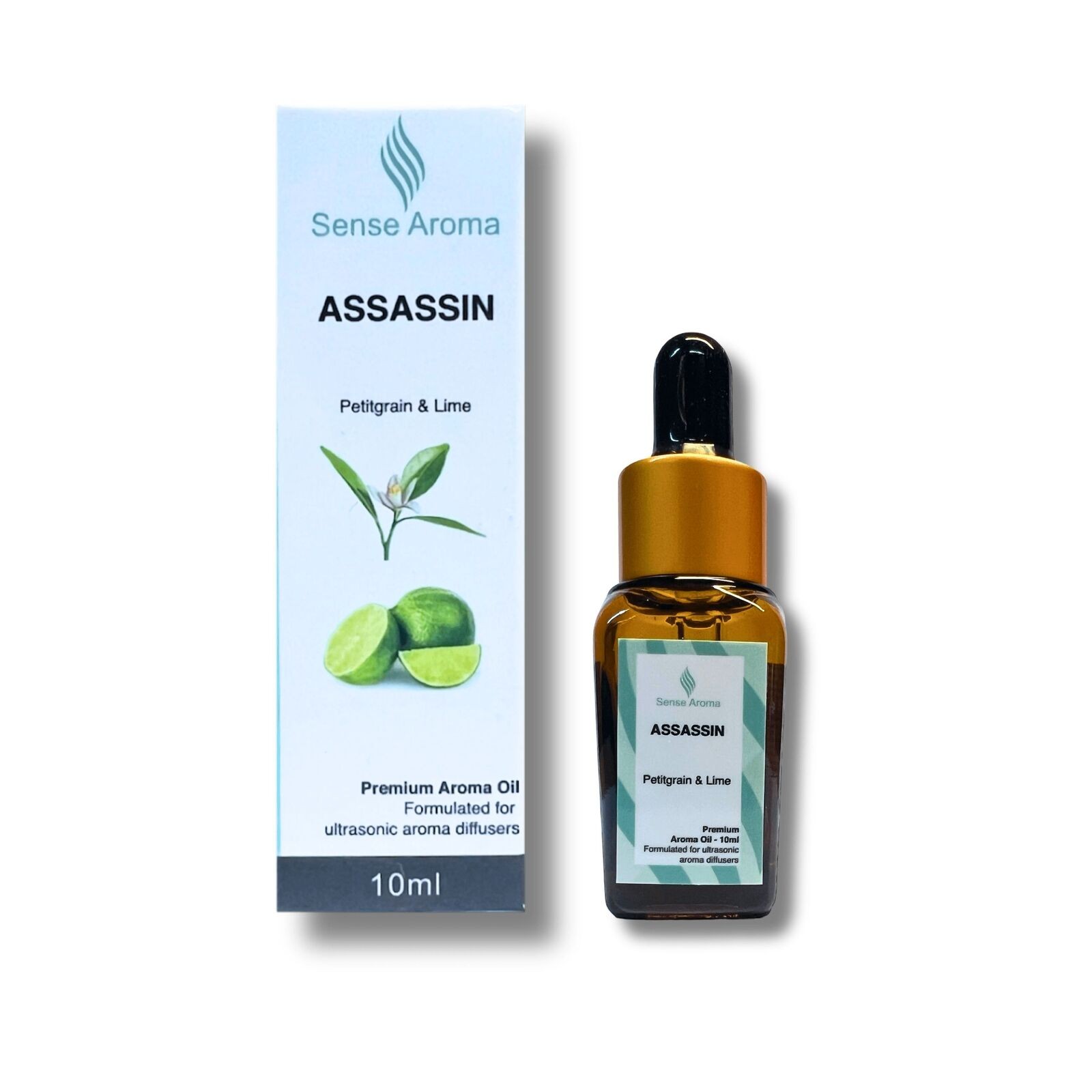 Premium Scented 10ml Fragrance Oil Assassin Lime & Petitgrain for Diffusers