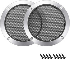 Uxcell 2Pcs 3" Speaker Grill Mesh Decorative Circle Woofer Guard Protector Cover