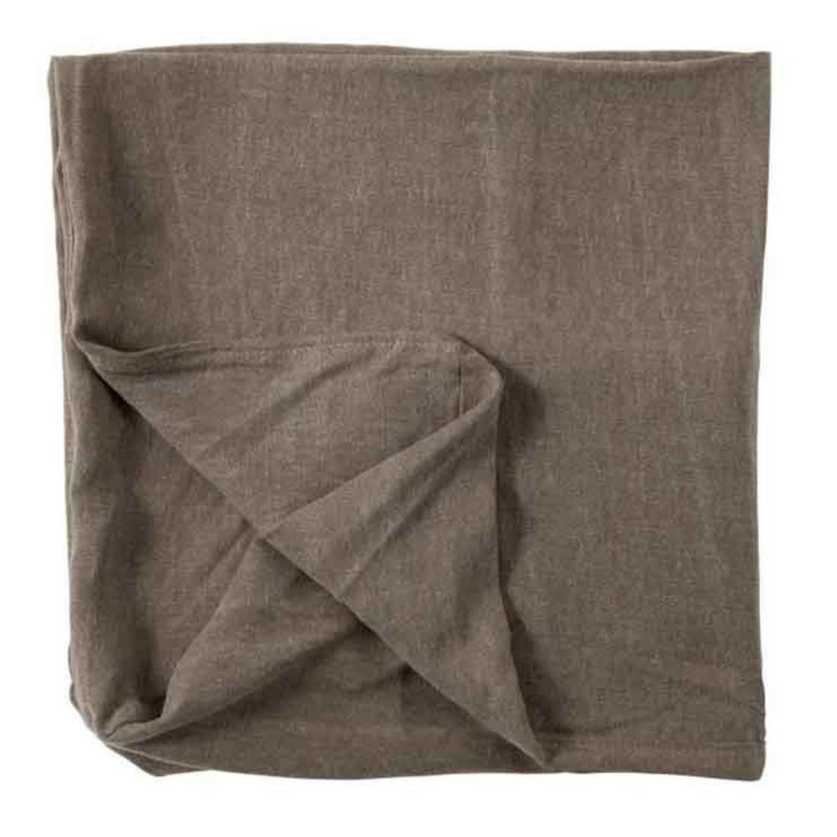 Housse de pouf Monaco 104x105cm taupe au design épuré