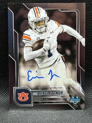 2025 Bowman U Chrome Eric Singleton Jr Auto Auburn Tigers