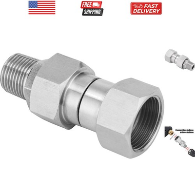 #ad Stainless Steel Pressure Washer Swivel Fitting M22 14mm 4500 PSI Durable Opt. $29.99