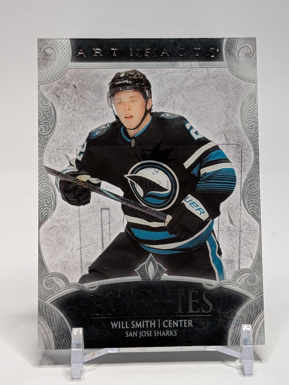 Will Smith 2025-26 Upper Deck Artifacts Rookie Clear Cut Acetate #233 San Jose