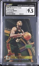 1997-98 Stadium Club Triumvirate Illuminator VIN BAKER 100 Made CGC 9.5 Mint +