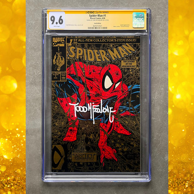   Spider-Man #1 Gold Edition CGC SS 9.6 NM/M Signed by Todd McFarlane  