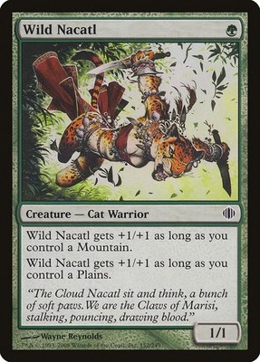 MTG Magic the Gathering Wild Nacatl (152/260) Shards of Alara MP