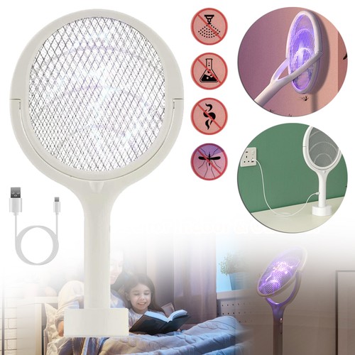 5 In 1 Mückenklatsche Fliegenklatsche Fliegenfalle UV Lampe Insektenvernichter