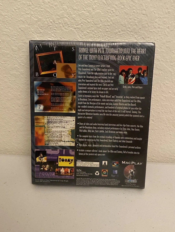 Pete Townshend Presents Tommy The Interactive Adventure Then & Now Sealed Box - Image 2 of 2