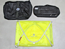 Eagle Creek Pack-It Travel Folder 17x12 Yellow + 2 Cubes Black -3 Piece Total