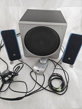 Logitech Z3 2.1 Computer Speaker System - Silver/Black - Fully Working - Retro
